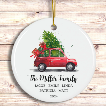 Personalized Family Christmas Ornament, Custom Family Keepsake, Family Christmas Gift, Family Ornament, Family Christmas Keepsake