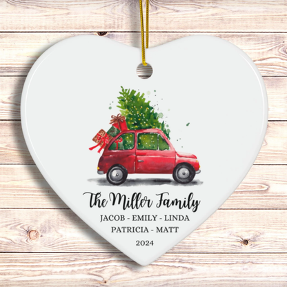 Personalized Family Christmas Ornament, Custom Family Keepsake, Family Christmas Gift, Family Ornament, Family Christmas Keepsake